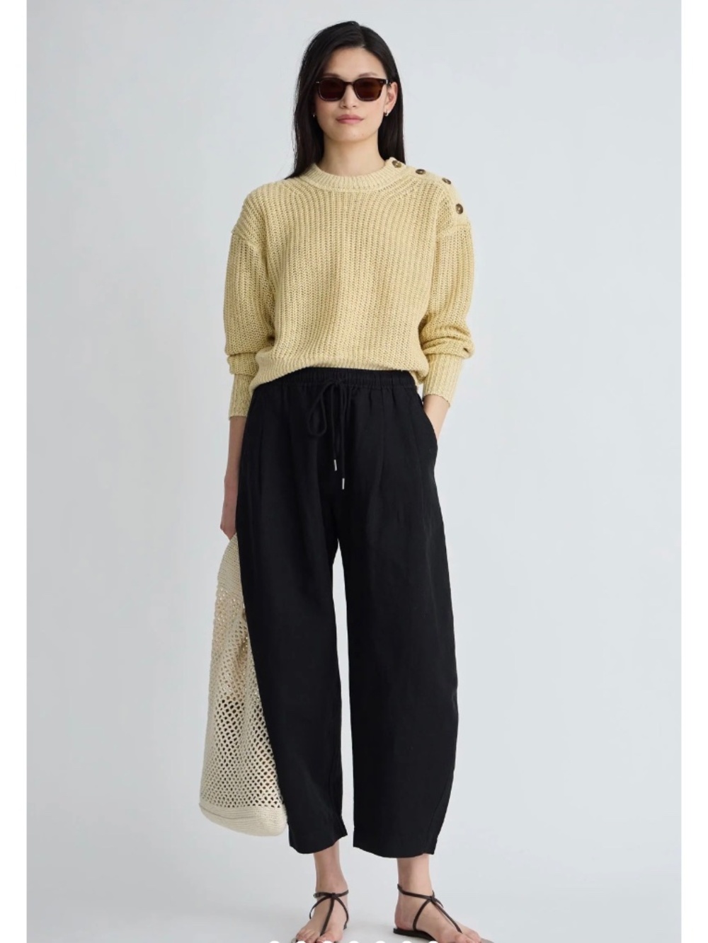 APIECE APART Everyday Pull On Pants in Black